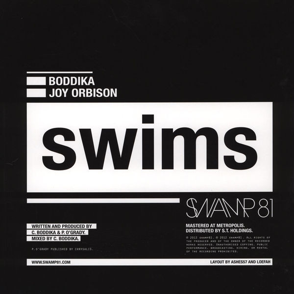 Boddika & Joy Orbison - Swims | Swamp 81 (SWAMP:017)