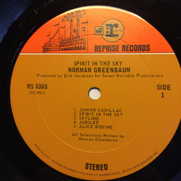 Norman Greenbaum - Spirit In The Sky | Reprise Records (RS 6365) - 3 Norman Greenbaum - Spirit In The Sky | Reprise Records (RS 6365) - 3