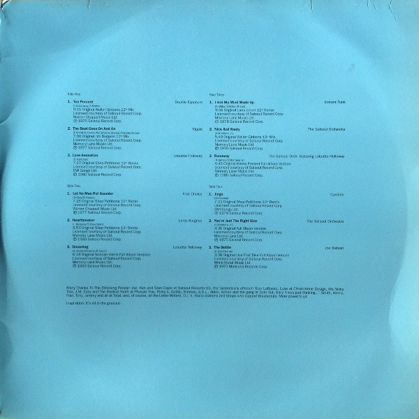 Various - Classic Salsoul Mastercuts Volume 1 | Mastercuts (CUTSLP 10) - 4 Various - Classic Salsoul Mastercuts Volume 1 | Mastercuts (CUTSLP 10) - 4