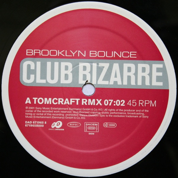 Brooklyn Bounce - Club Bizarre | Dance Division (DAD 671965 8) - 4 Brooklyn Bounce - Club Bizarre | Dance Division (DAD 671965 8) - 4