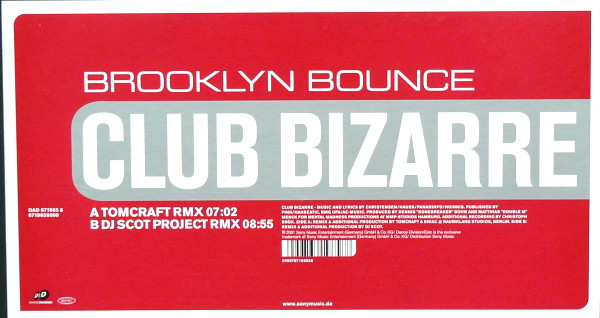 Brooklyn Bounce - Club Bizarre | Dance Division (DAD 671965 8) - 3 Brooklyn Bounce - Club Bizarre | Dance Division (DAD 671965 8) - 3