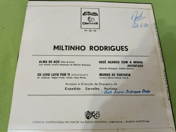 Miltinho Rodrigues - Alma de Aço | Alvorada (EP-82-46) - 2