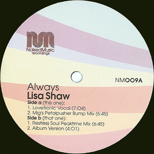 Lisa Shaw - Always | Naked Music Recordings (NM009) - 2 Lisa Shaw - Always | Naked Music Recordings (NM009) - 2