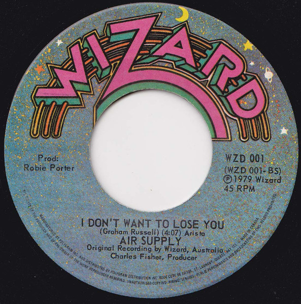 Air Supply - Lost In Love (7") [Vinyl] | Wizard Records (WZD 001) - 2