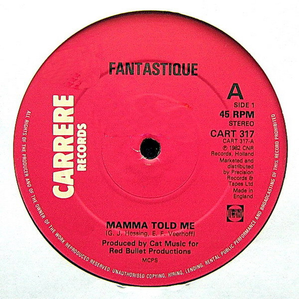 Fantastique - Mama Told Me | Carrere (CART 317) - main Fantastique - Mama Told Me | Carrere (CART 317) - main
