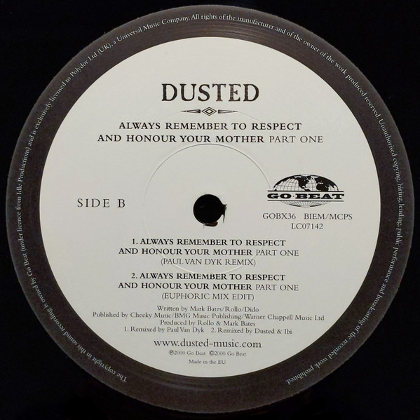 Dusted - Always Remember To Respect And Honour Your Mother (Part One) | Go! Beat (GOBX36) - 4 Dusted - Always Remember To Respect And Honour Your Mother (Part One) | Go! Beat (GOBX36) - 4