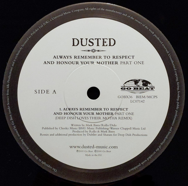 Dusted - Always Remember To Respect And Honour Your Mother (Part One) | Go! Beat (GOBX36) - 3 Dusted - Always Remember To Respect And Honour Your Mother (Part One) | Go! Beat (GOBX36) - 3