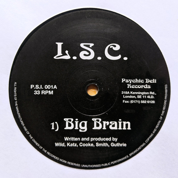 L.S.C. / Wood Dragons - Big Brain / Occam's Razor | Psychic Deli (PSI 001) - 3