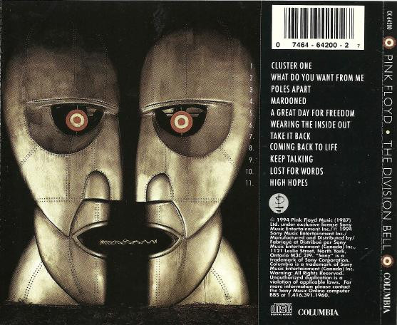 Pink Floyd - The Division Bell [CD] | Columbia (CK 64200) - 3