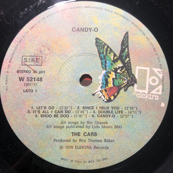 The Cars - Candy-O | Elektra (W 52148) - 2