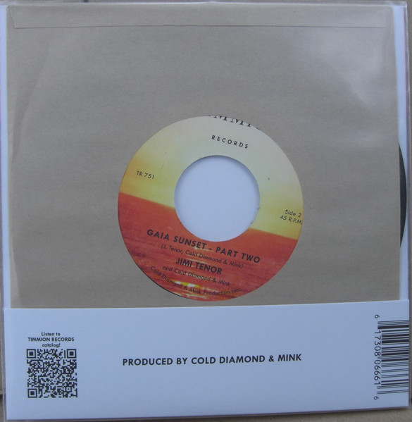 Jimi Tenor And Cold Diamond & Mink - Gaia Sunset | Timmion Records (TR 751) - 2 Jimi Tenor And Cold Diamond & Mink - Gaia Sunset | Timmion Records (TR 751) - 2