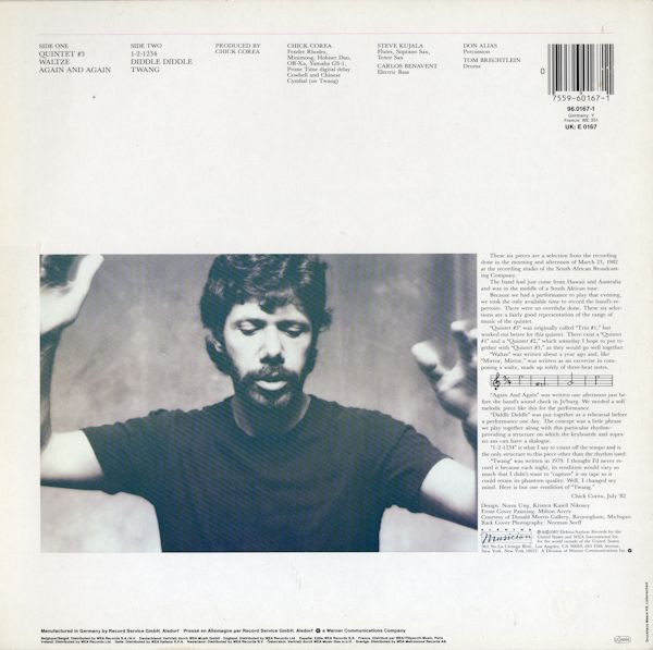 Chick Corea - Again And Again (The Joburg Sessions) | Elektra Musician (96.0167-1) - 2