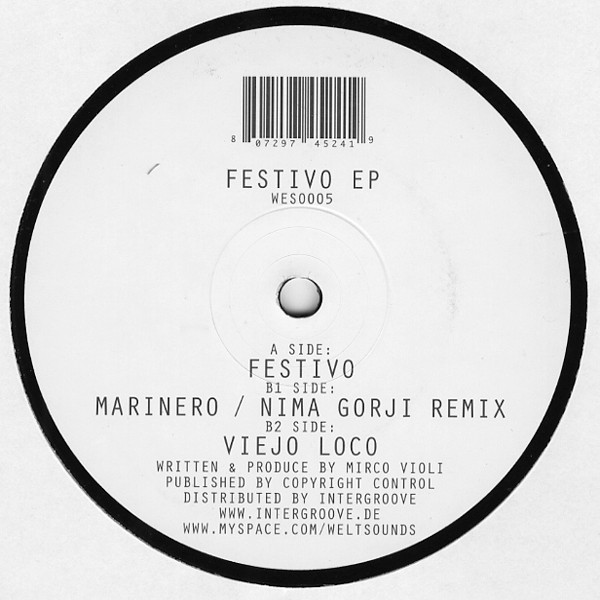 Mirco Violi - Festivo | Welt Sounds (WESO 005)
