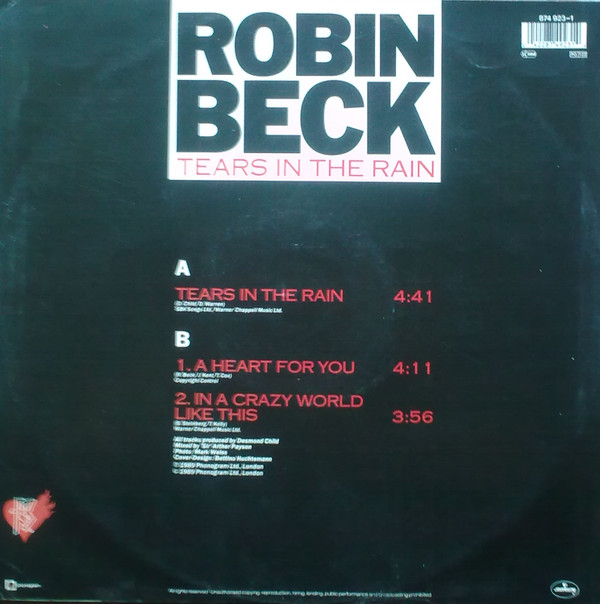 Robin Beck - Tears In The Rain | Mercury (874 923-1) - 2