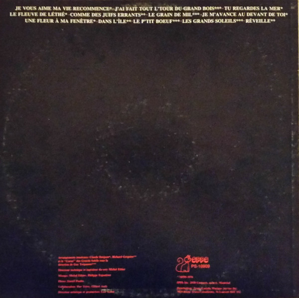 Edith Butler - Edith Butler [Vinyl] | SPPS Disques (SP-19909) - 2