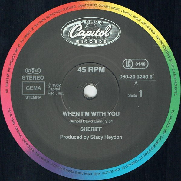 Sheriff - When I'm With You | Capitol Records (060 20 3240 6) - 3 Sheriff - When I'm With You | Capitol Records (060 20 3240 6) - 3