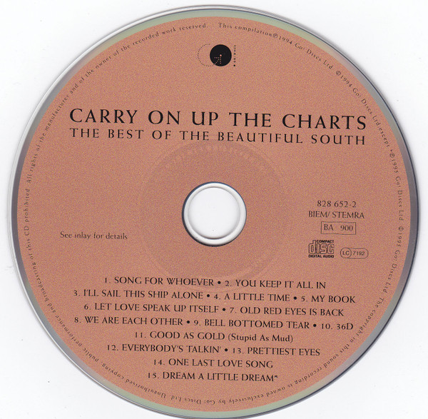 The Beautiful South - Carry On Up The Charts (The Best Of The Beautiful South) | Go! Discs (828 652-2) - 3 The Beautiful South - Carry On Up The Charts (The Best Of The Beautiful South) | Go! Discs (828 652-2) - 3