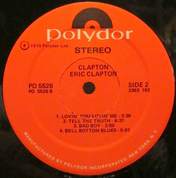 Eric Clapton - Clapton | Polydor (PD 5526) - 3 Eric Clapton - Clapton | Polydor (PD 5526) - 3