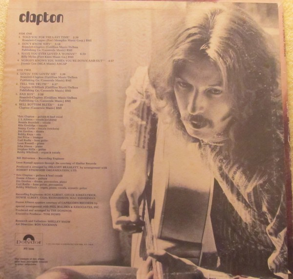 Eric Clapton - Clapton | Polydor (PD 5526) - 2 Eric Clapton - Clapton | Polydor (PD 5526) - 2
