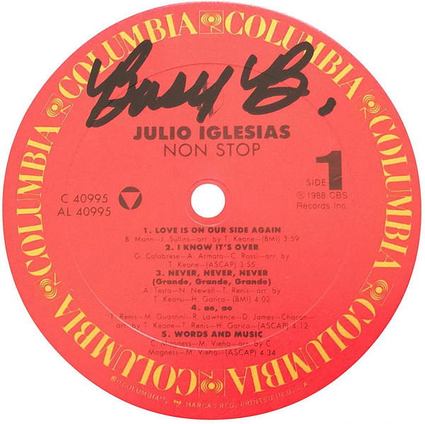 Julio Iglesias - Non Stop | Columbia (OC 40995) - 3