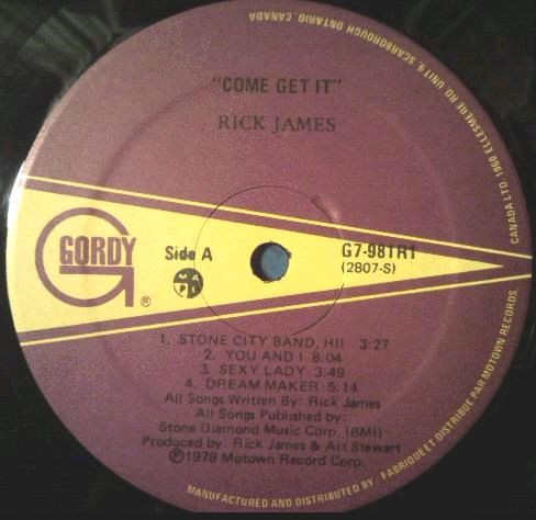 Rick James - Come Get It! | Gordy (G7-981R1) - 2