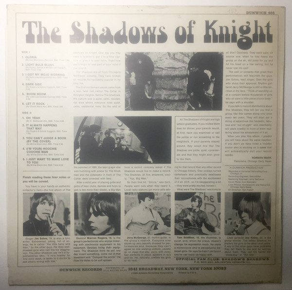 The Shadows Of Knight - Gloria | Dunwich (666) - 2 The Shadows Of Knight - Gloria | Dunwich (666) - 2