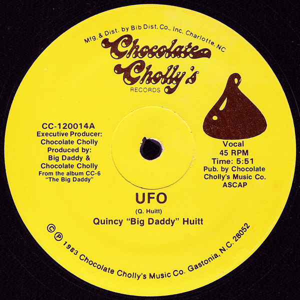 Quincy Huitt / Lady Jane - UFO / I'm Your Lover | Chocolate Cholly's (CC-120014) - main Quincy Huitt / Lady Jane - UFO / I'm Your Lover | Chocolate Cholly's (CC-120014) - main