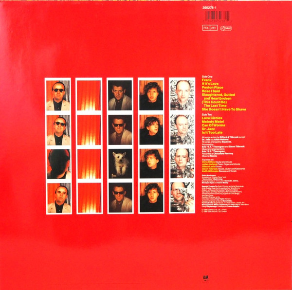 Squeeze - Frank | A&M Records (395278-1) - 2