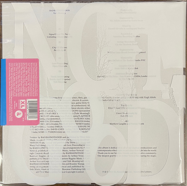 BadBadNotGood - Talk Memory | XL Recordings (XL1176LPE) - 2