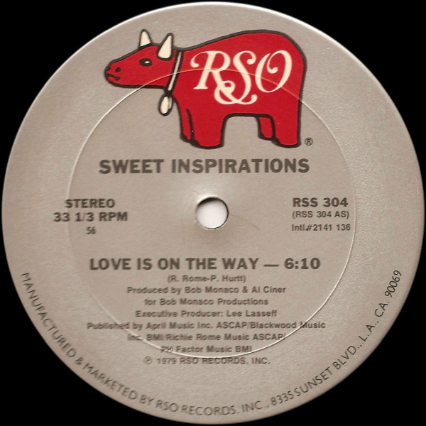 The Sweet Inspirations - Love Is On The Way | RSO (RSS 304) - main