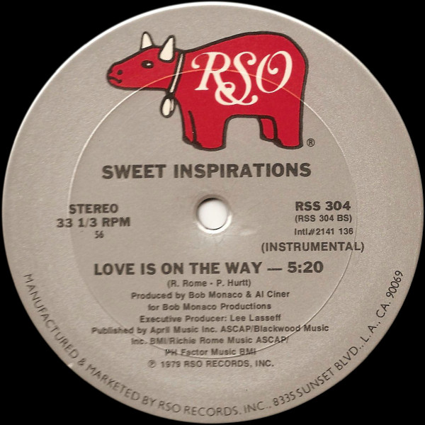 The Sweet Inspirations - Love Is On The Way | RSO (RSS 304) - 2