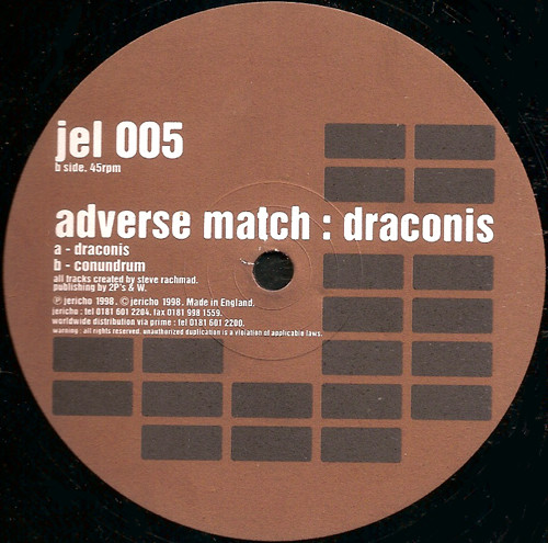 Adverse Match - Draconis | Jericho (jel 005) - 2