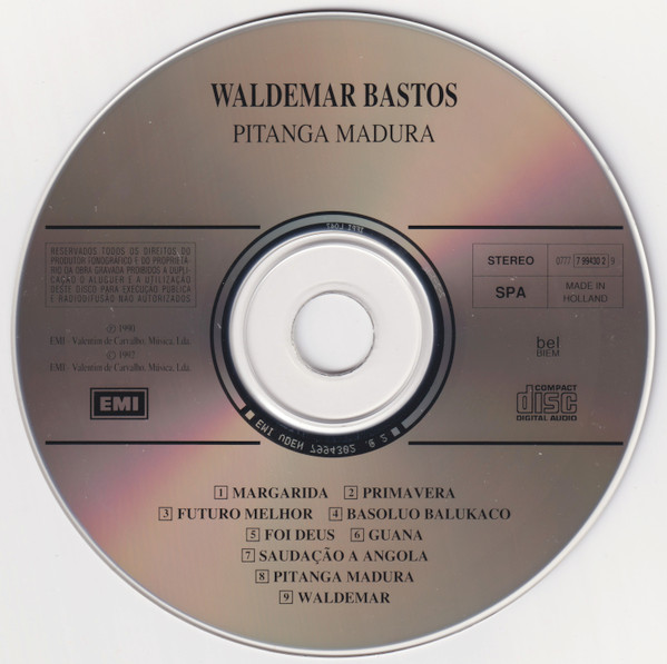 Waldemar Bastos - Pitanga Madura | EMI (0 777 7 99430 2 9) - 3 Waldemar Bastos - Pitanga Madura | EMI (0 777 7 99430 2 9) - 3