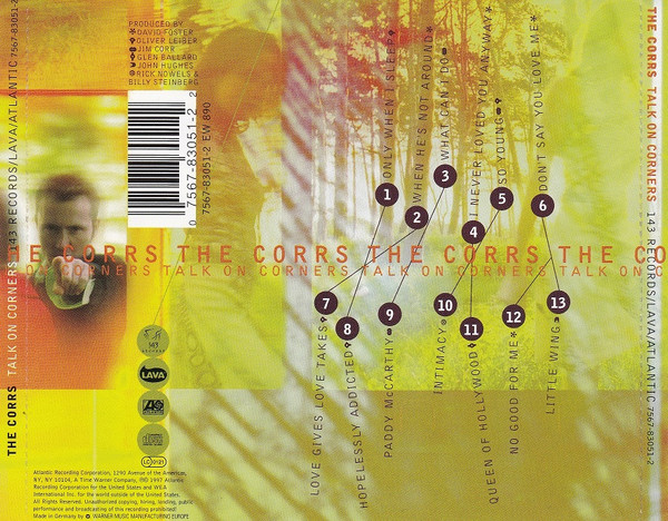 The Corrs - Talk On Corners | 143 Records (7567-83051-2) - 2