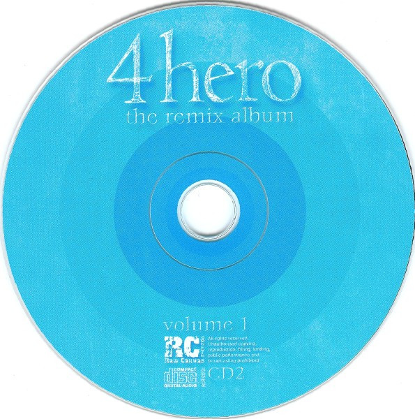 4 Hero - The Remix Album, Volume 1 | Raw Canvas Records (RCR CD 001) - 4