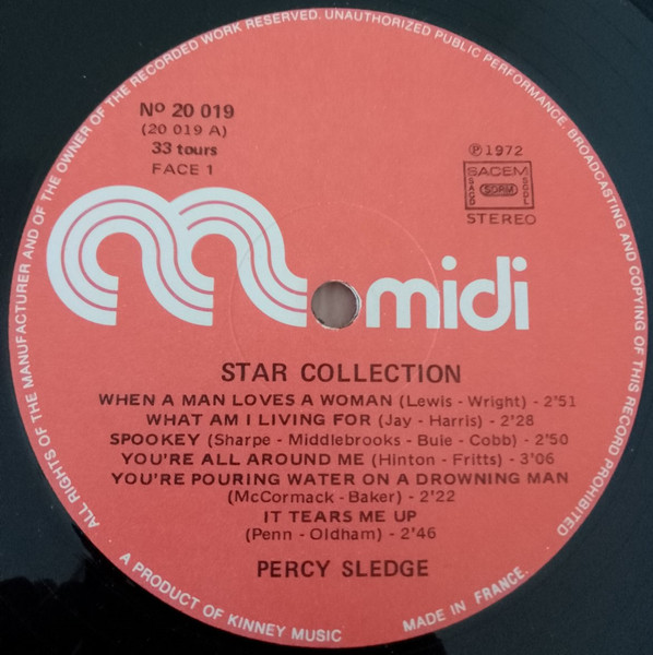 Percy Sledge - Percy Sledge | Midi (MID 20 019) - 2 Percy Sledge - Percy Sledge | Midi (MID 20 019) - 2