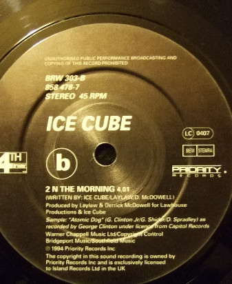 Ice Cube - You Know How We Do It | 4th & Broadway (BRW 303) - 4