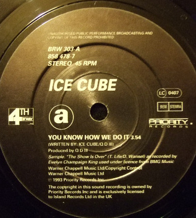 Ice Cube - You Know How We Do It | 4th & Broadway (BRW 303) - 3