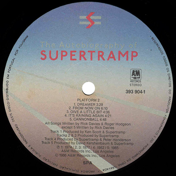 Supertramp - The Autobiography Of Supertramp | A&M Records (393 904-1) - 4