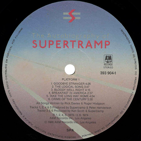 Supertramp - The Autobiography Of Supertramp | A&M Records (393 904-1) - 3