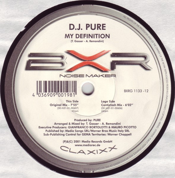 DJ Pure - My Definition | BXR (BXRG 1133-12) - main