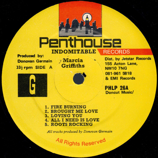 Marcia Griffiths - Indomitable | Penthouse Records (PHLP 26) - 3 Marcia Griffiths - Indomitable | Penthouse Records (PHLP 26) - 3