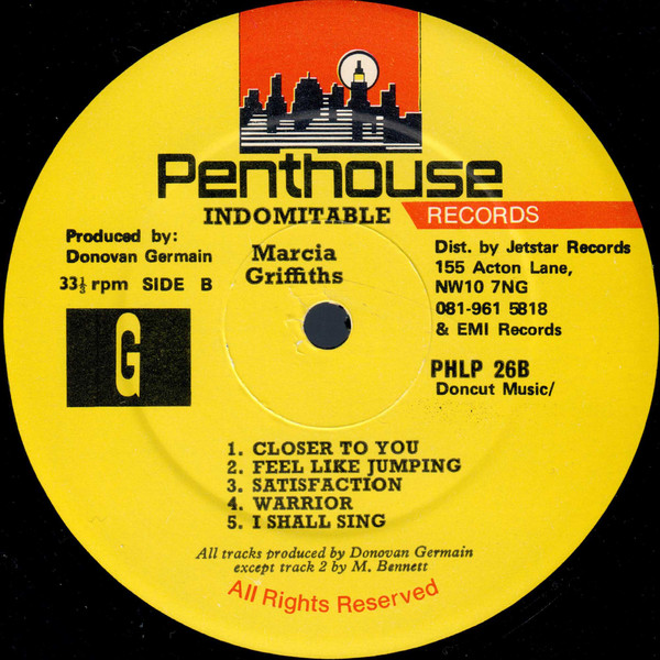 Marcia Griffiths - Indomitable | Penthouse Records (PHLP 26) - 4 Marcia Griffiths - Indomitable | Penthouse Records (PHLP 26) - 4