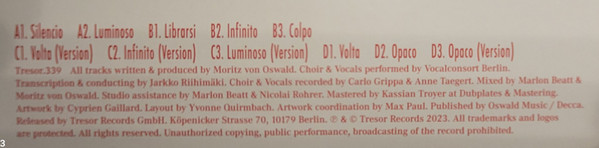 Moritz von Oswald - Silencio | Tresor (TRESOR.339) - 3