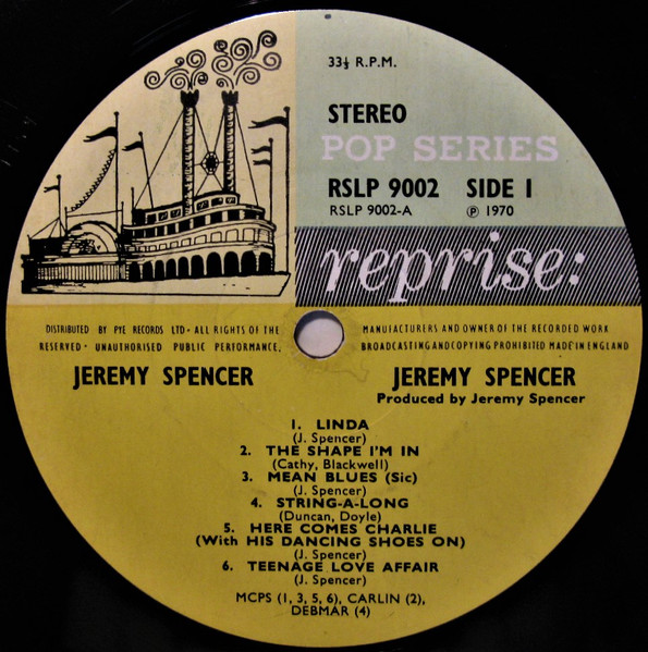 Jeremy Spencer - Jeremy Spencer | Reprise Records (RSLP 9002) - 4 Jeremy Spencer - Jeremy Spencer | Reprise Records (RSLP 9002) - 4