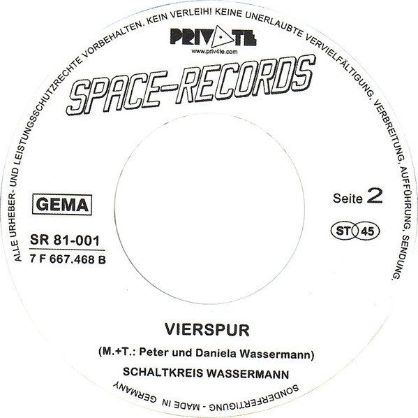 Schaltkreis Wassermann - Sex Is Out, Ich Bin Geklont | Space-Records (SR 81 - 001) - 4 Schaltkreis Wassermann - Sex Is Out, Ich Bin Geklont | Space-Records (SR 81 - 001) - 4