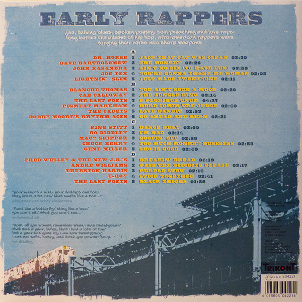 Various - Early Rappers: Hipper Than Hop - The Ancestors Of Rap | Trikont-Our Own Voice (US 0422-1) - 2 Various - Early Rappers: Hipper Than Hop - The Ancestors Of Rap | Trikont-Our Own Voice (US 0422-1) - 2