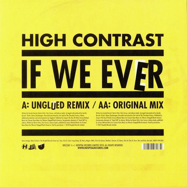 High Contrast - If We Ever (Unglued Remix) | Hospital Records (NHS-336) - 2 High Contrast - If We Ever (Unglued Remix) | Hospital Records (NHS-336) - 2