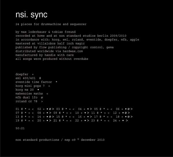 NSI - Sync | Non Standard Productions (nsp 09) - 2
