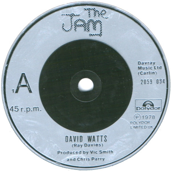 The Jam - David Watts / "A" Bomb In Wardour Street | Polydor (2059 054) - 3